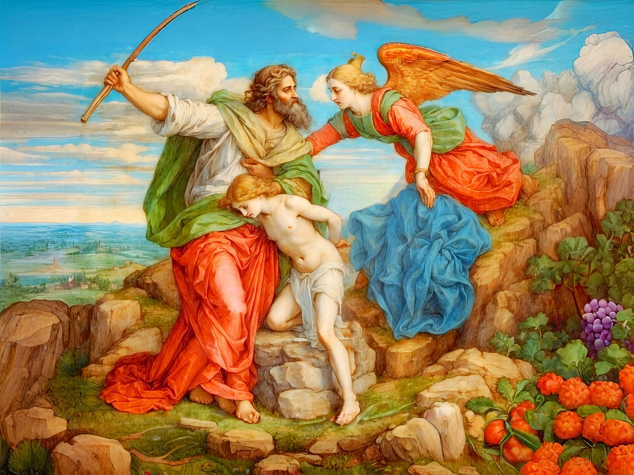 A1_Genesis_28-İshak#39;ın Kurban Edilmesi by Josef Johann Michel