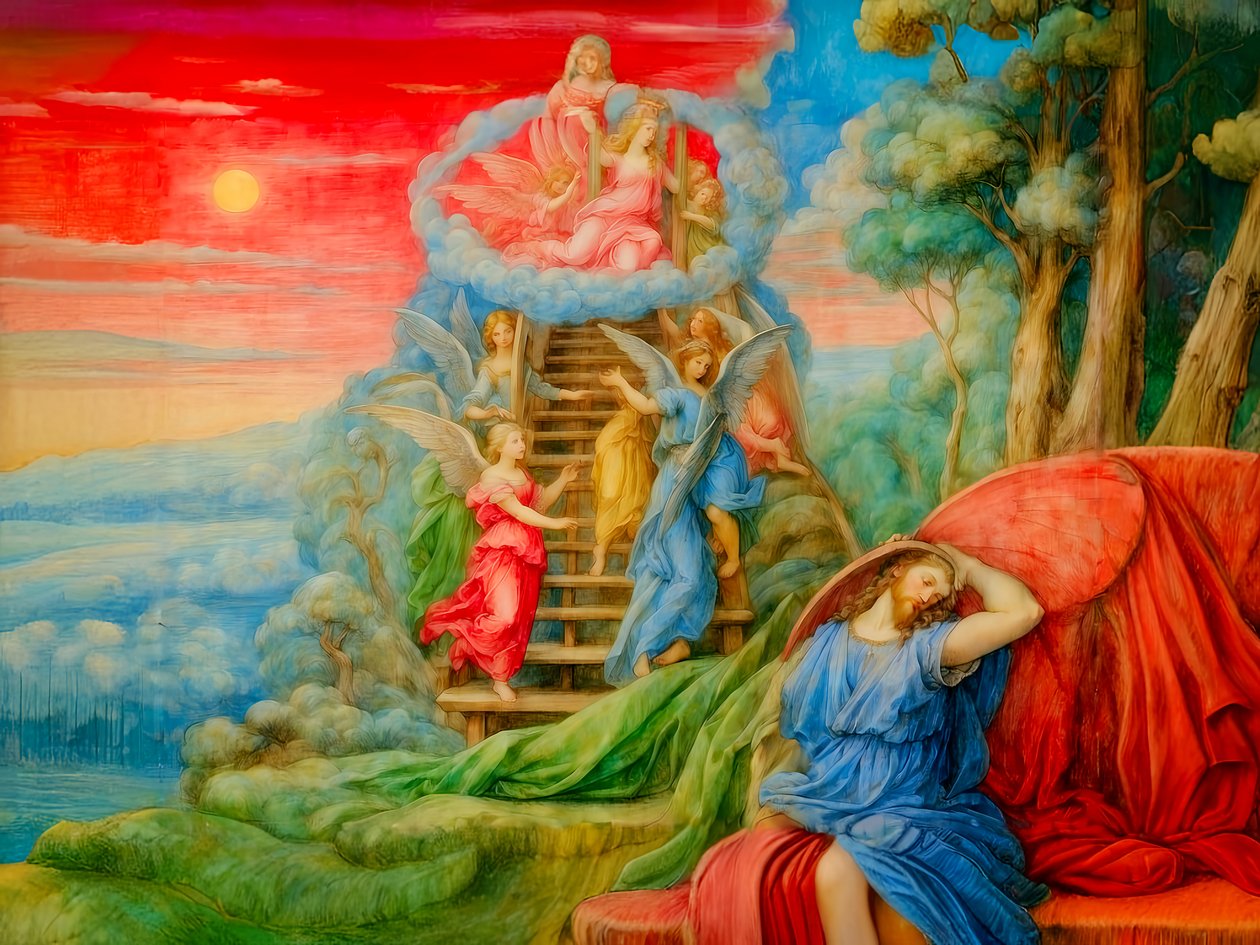 A1_Genesis_32-Yakup#39;un Rüyası by Josef Johann Michel