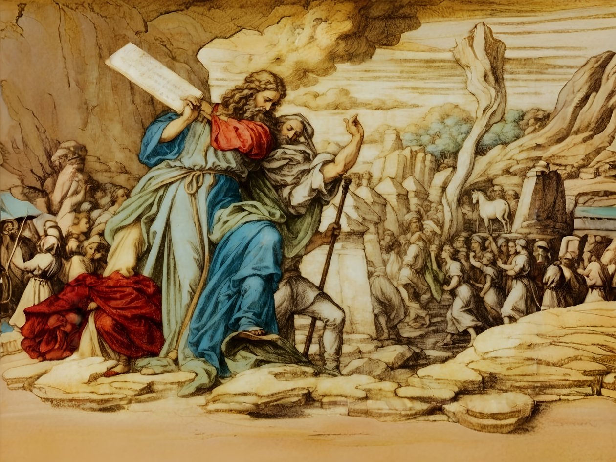 A2_Exodus_12_Altın Buzağı by Josef Johann Michel