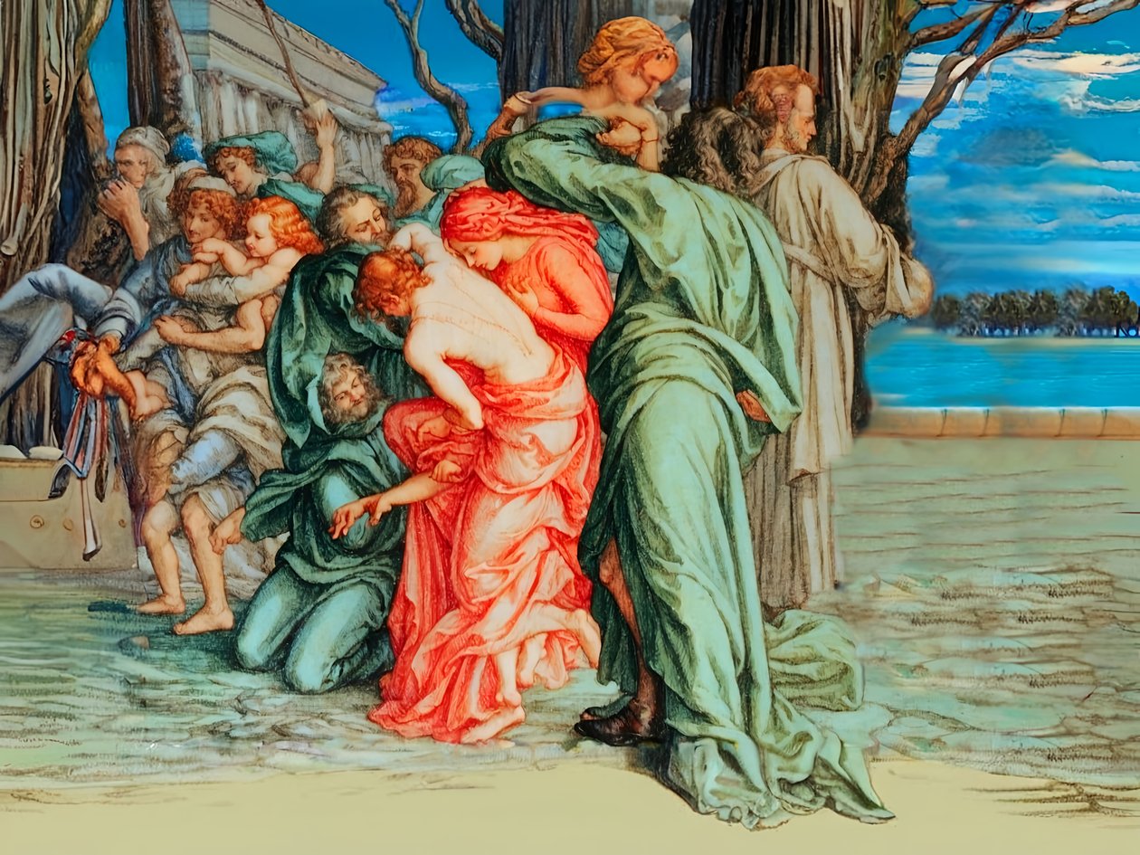 A2_Exodus_16_Korah#39;ın İsyanı by Josef Johann Michel