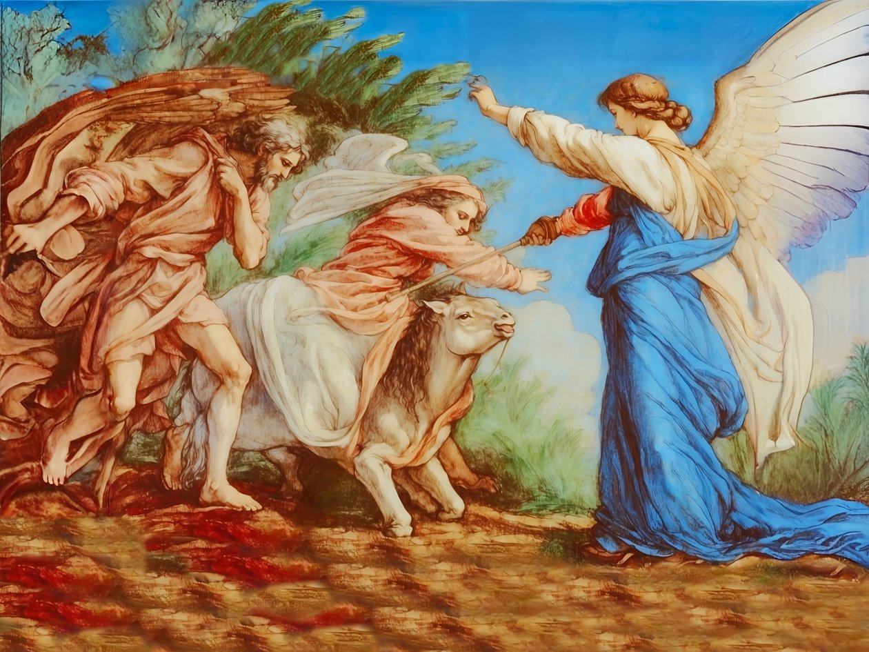 A2_Exodus_19_Balaam#39;ın Eşeği by Josef Johann Michel