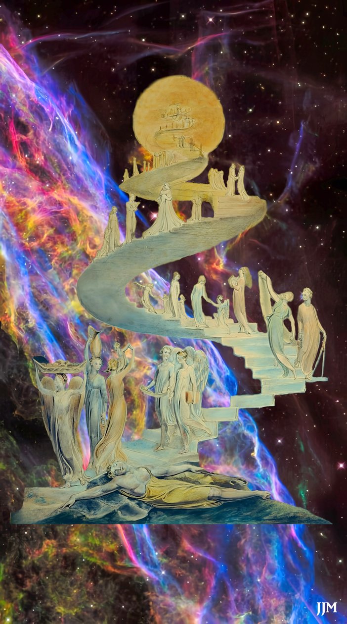 JJM-yeniden yarat: Blake-W_Jakobs Traum+JWST by Josef Johann Michel