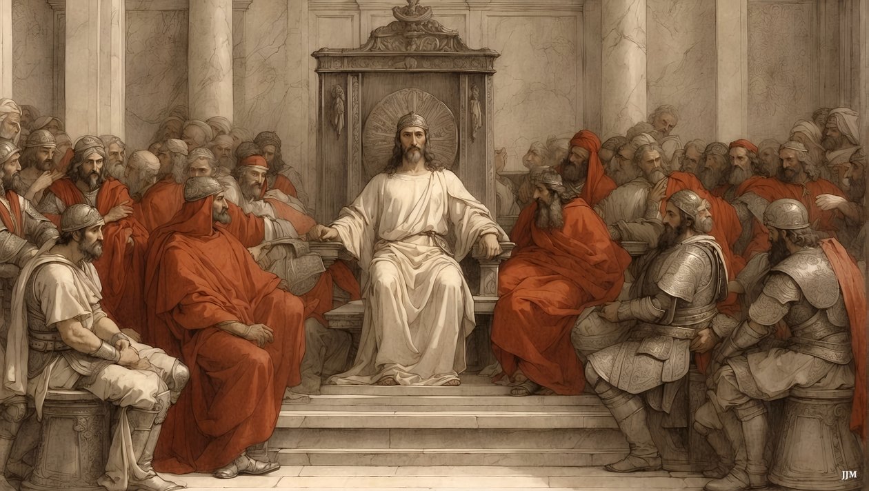 Jesus_Pilate yargı koltuğunda_01 by Josef Johann Michel