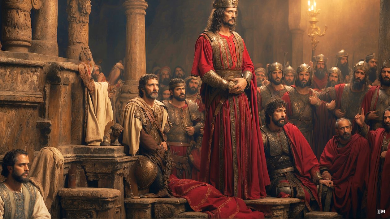 İsa_Pilatus tarafından suçlandı ve kınandı_02 by Josef Johann Michel