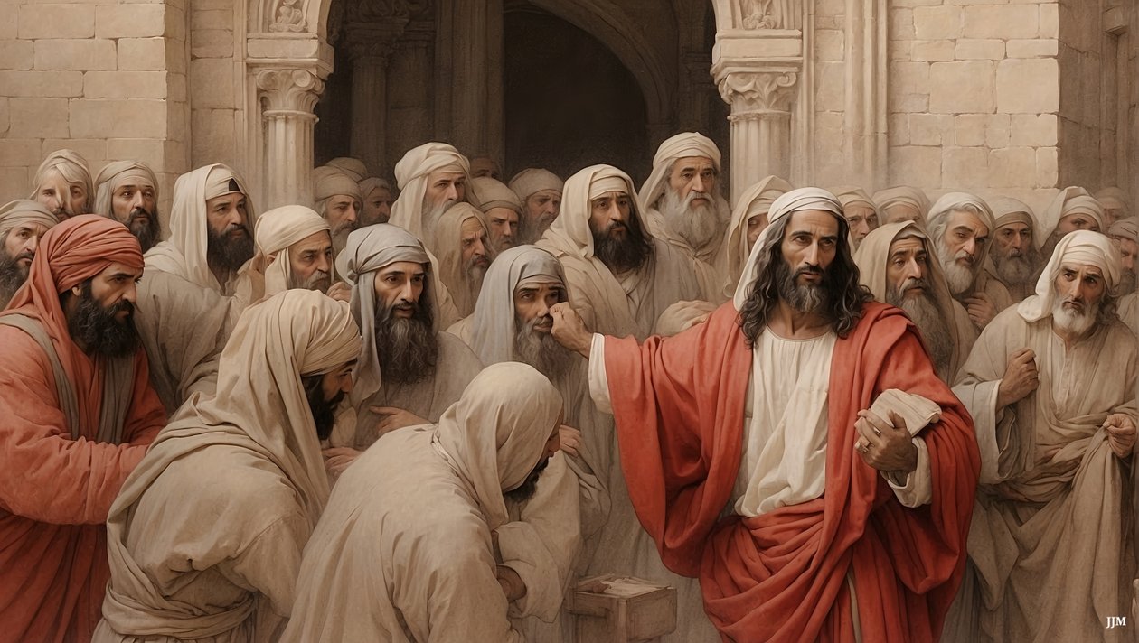 Jesus_tüccarları tapınaktan kovuyor_01 by Josef Johann Michel