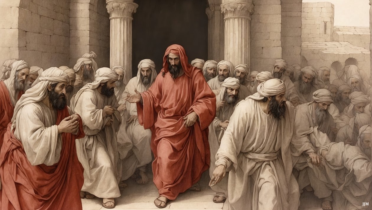 Jesus_tüccarları tapınaktan kovuyor_02 by Josef Johann Michel