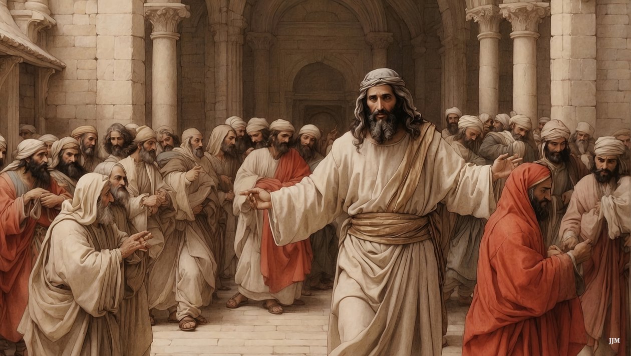 Jesus_tüccarları tapınaktan kovuyor_03 by Josef Johann Michel