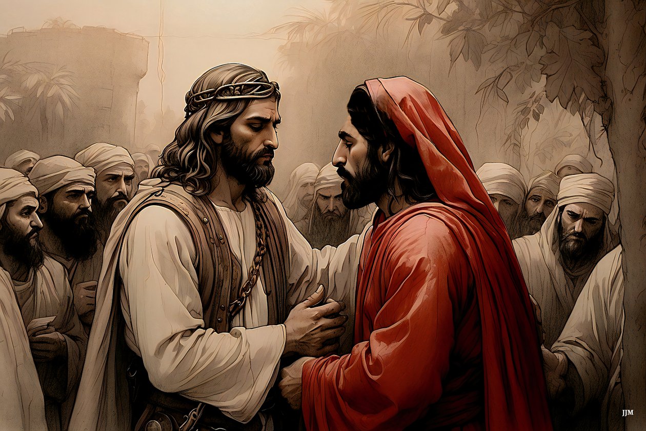 Jesus_Judas_01 tarafından ihanete uğradı by Josef Johann Michel
