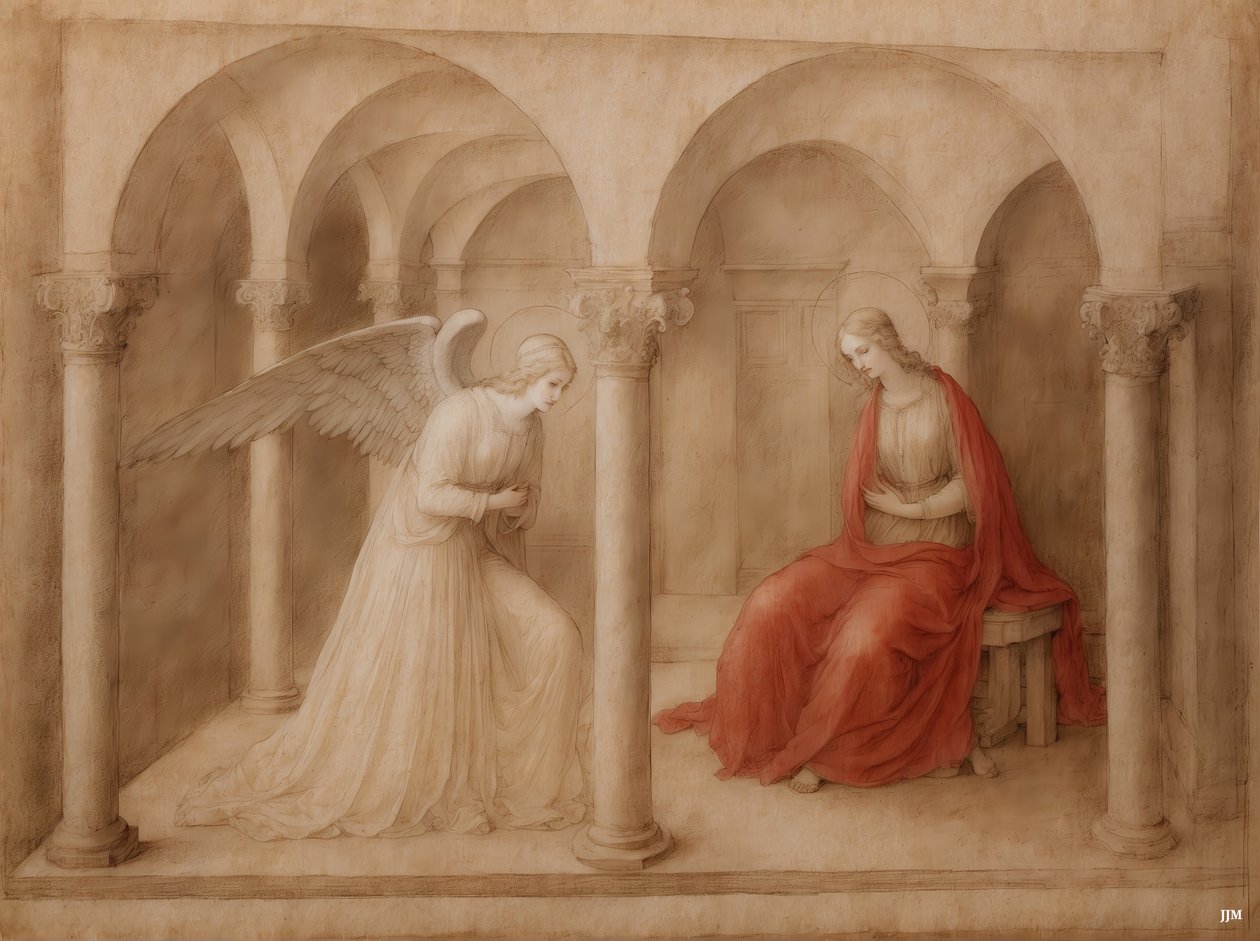 Meryem#39;in hamile kalacağı bir melek tarafından duyurulur_03 by Josef Johann Michel