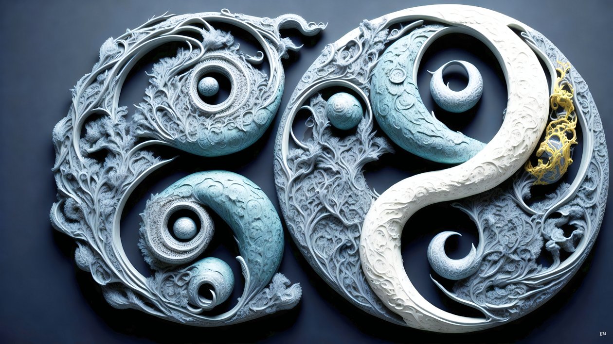 YIN VE YANG'in kostik Feng Shui konsepti _02 by Josef Johann Michel