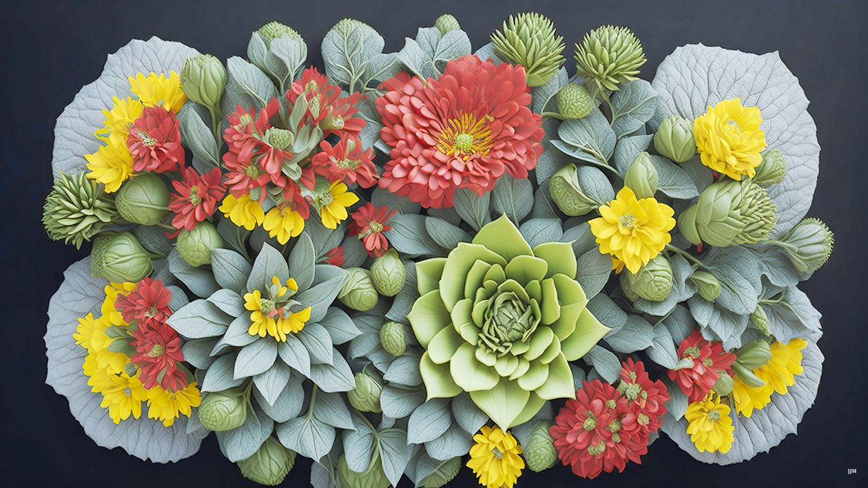 mandala: Kalanchoe öğeleri_02 by Josef Johann Michel