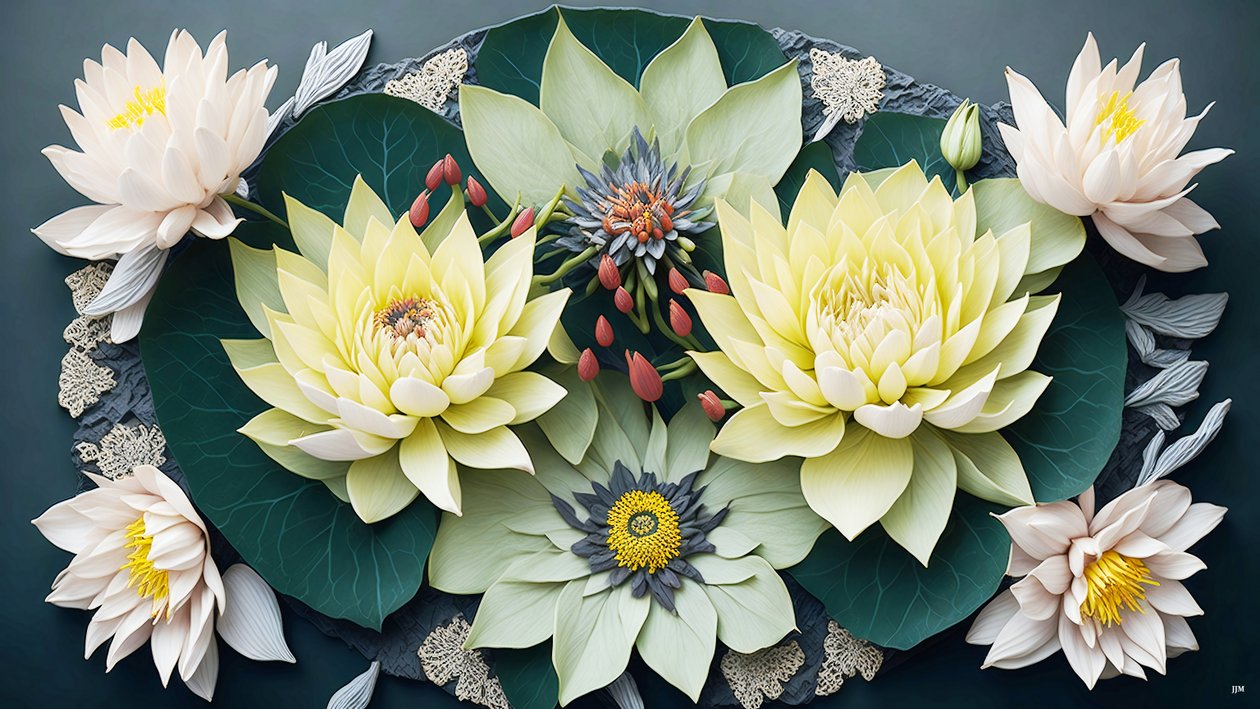 mandala: nilüferler elements_02 by Josef Johann Michel