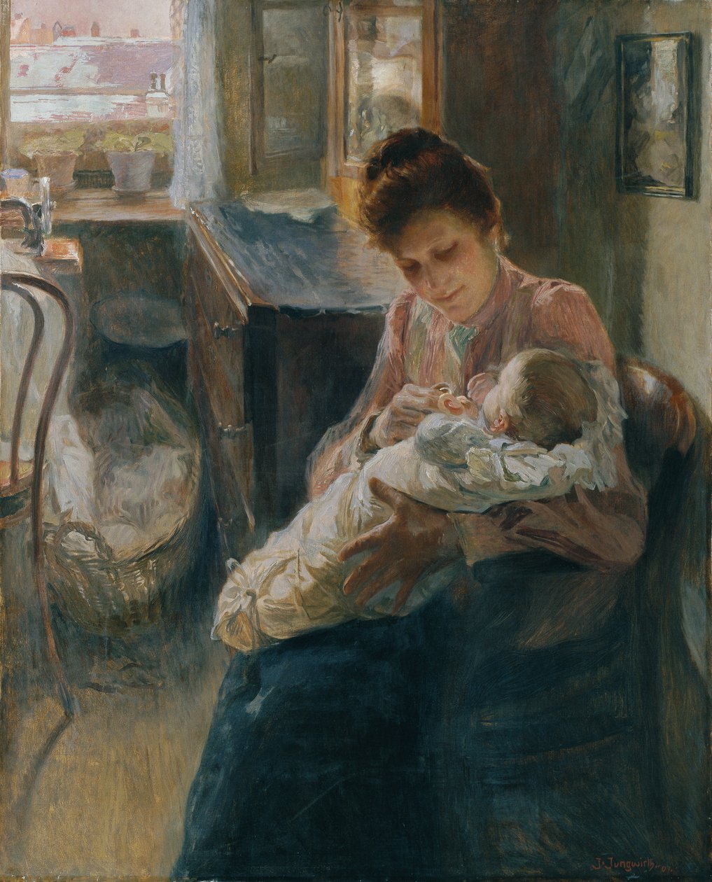 Genç anne by Josef Jungwirth