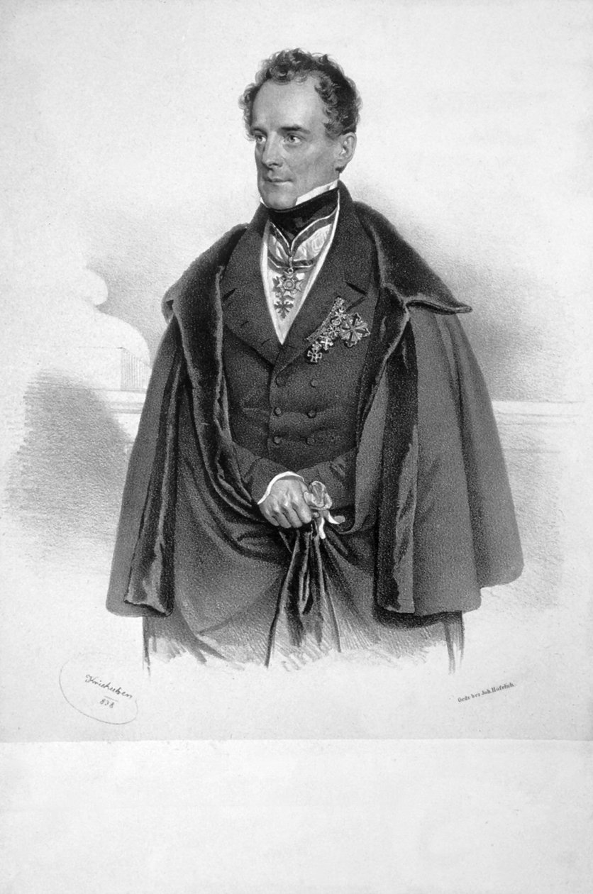 Franz von Löhr Litho by Josef Kriehuber