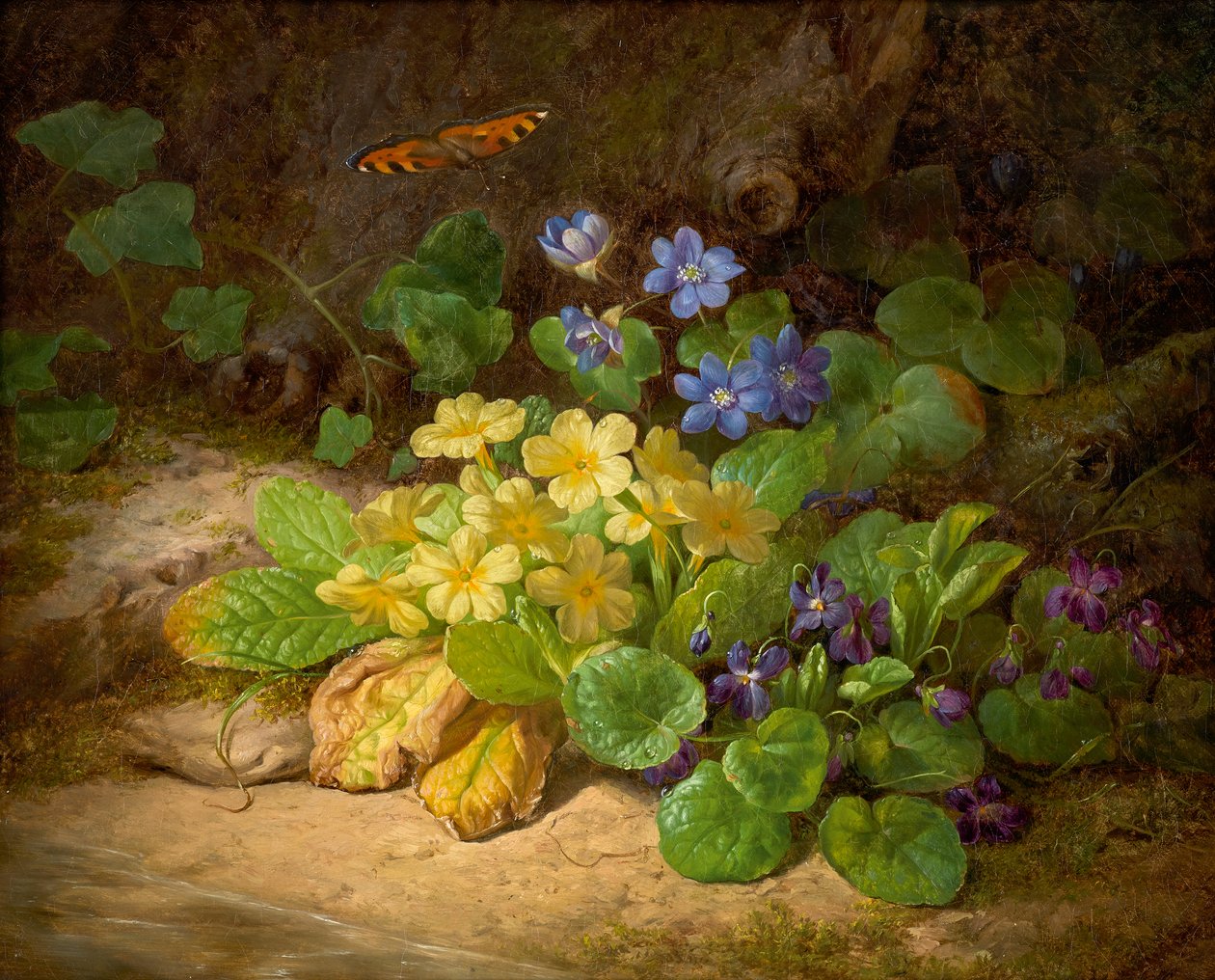 Küçük çiçek parçası (alp çiçekleri) by Josef Lauer