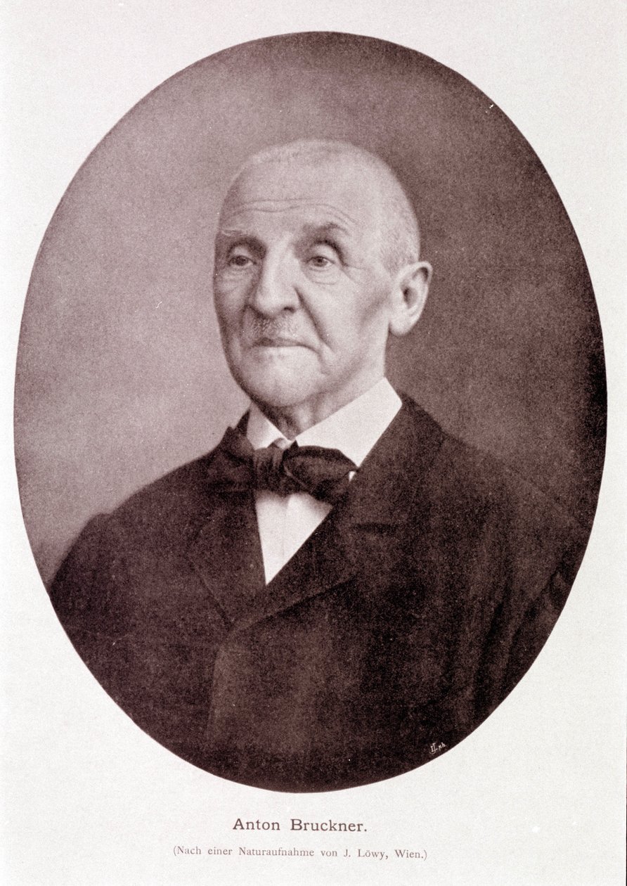 Avusturyalı besteci ve orgcu Anton Bruckner (1824 - 1896). by Josef Löwy