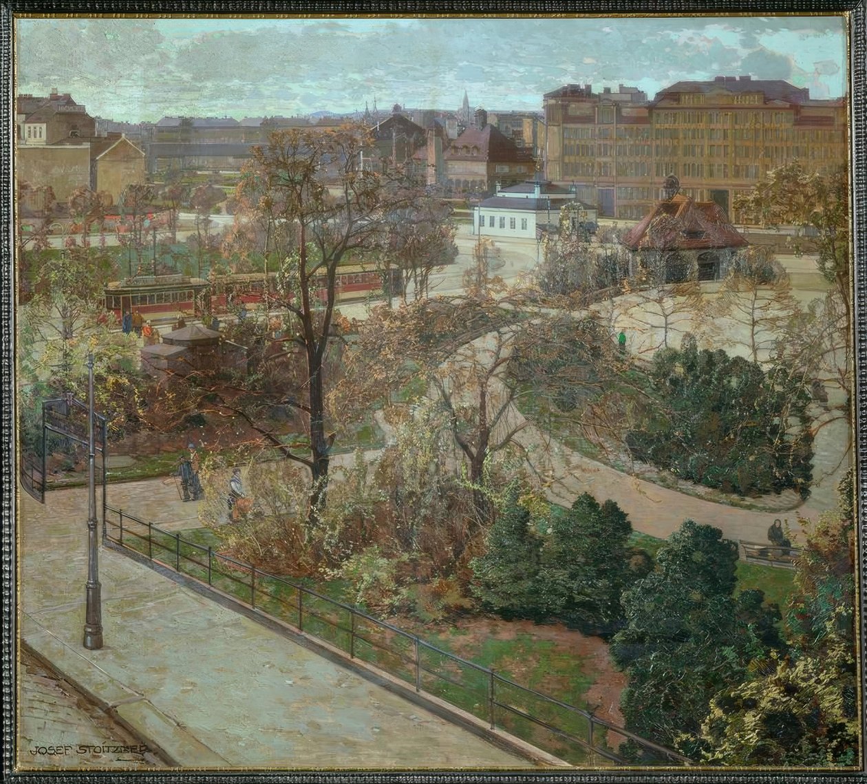 Erken ilkbaharda Sankt Johanns Parkı by Josef Stoitzner