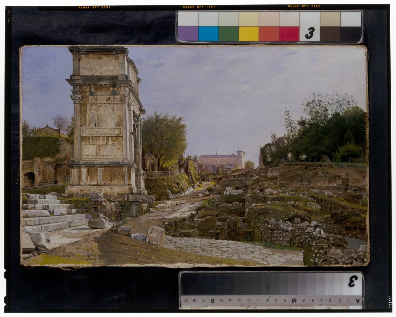 Titus Kemeri ve Kolezyum ile Roma Forumu by Josef Theodor Hansen