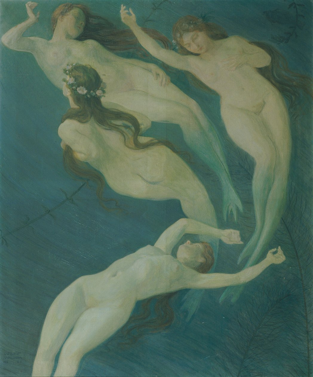 Deniz kızları, 1920. by Josef Wawra