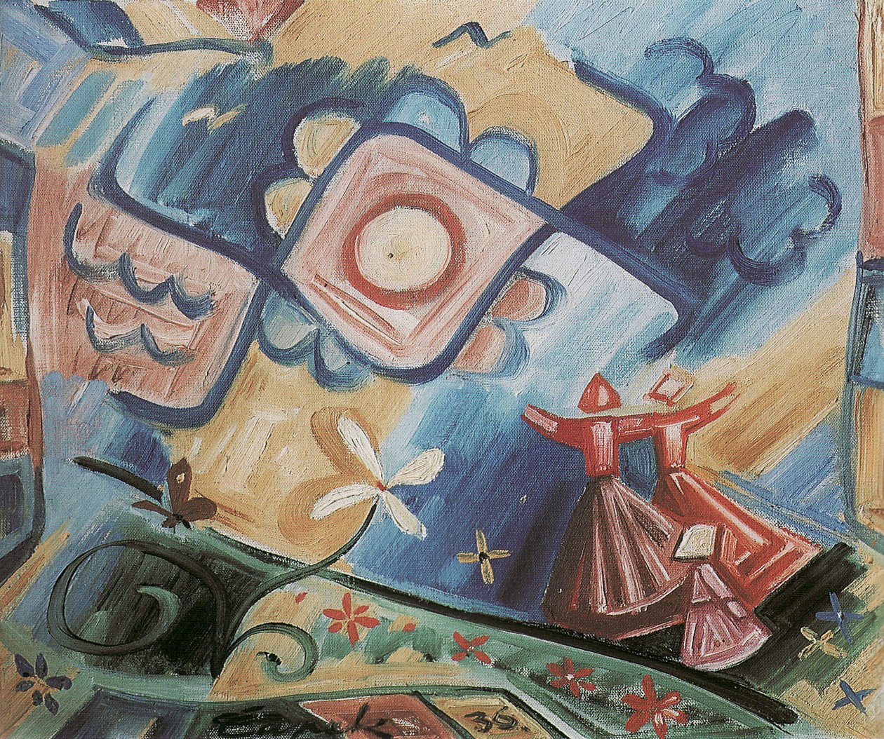 Şarkı Söyleyen Kızlar Folklor Süsü, 1936 by Josef Čapek