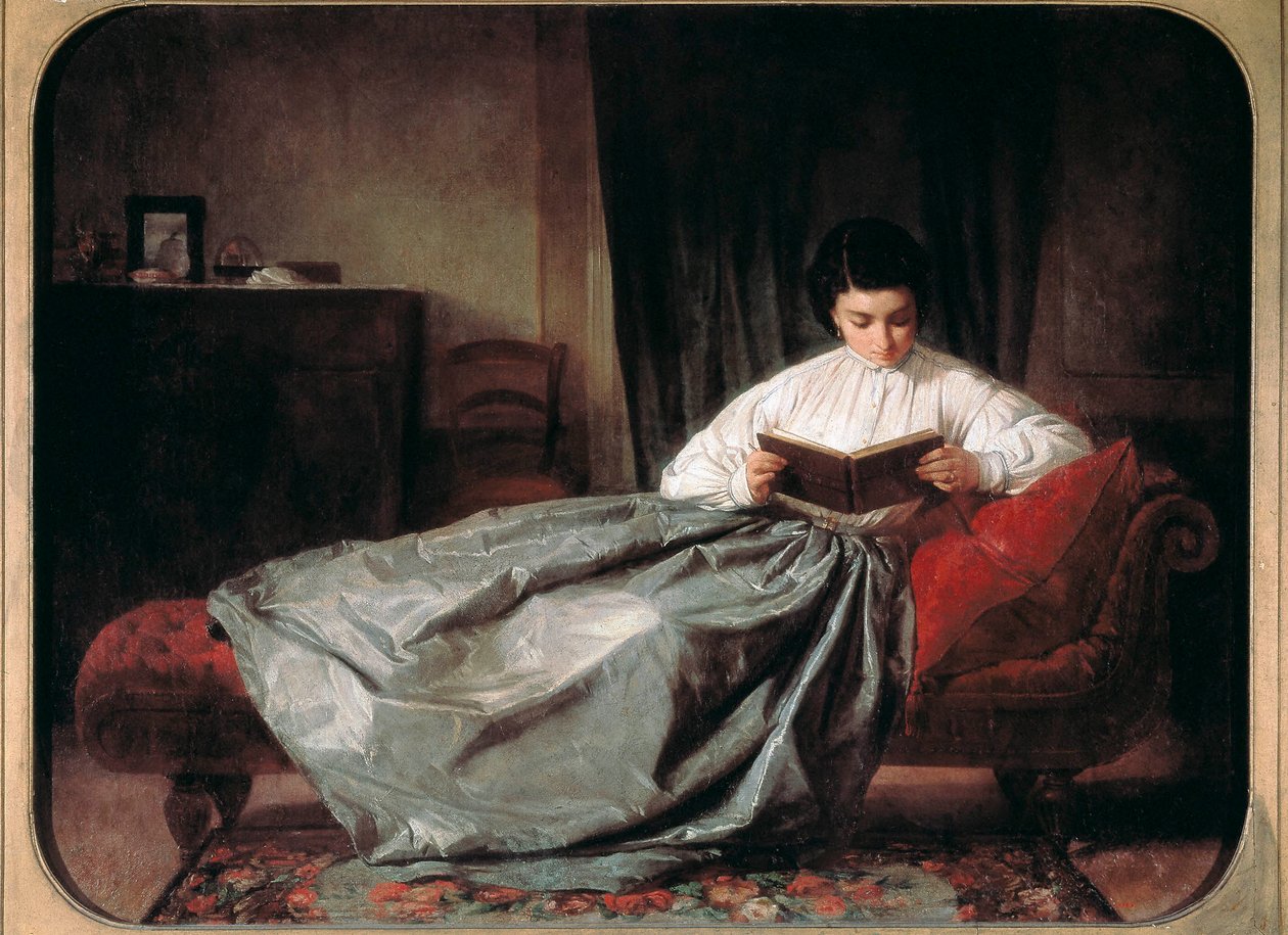 “" Albümün tekrarı (?) "” Josep Duran i Riera'nın (1849-1928) tablosu. 1872. Barselona, Katalonya Ulusal Sanat Müzesi. by Josep Duran Riera