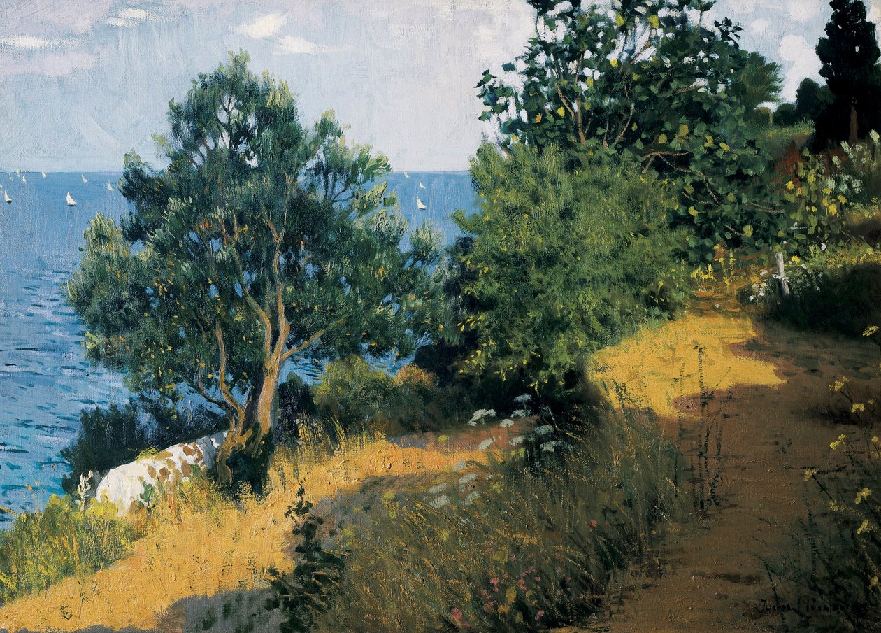 Vilassar sahili. Joan LLIMONA ve BRUGUERA (1860-1926) tarafından yapılan tablo Tuval üzerine yağlı boya. Barselona, ​​​​Montserrat Müzesi. by Josep Llimona Bruguera