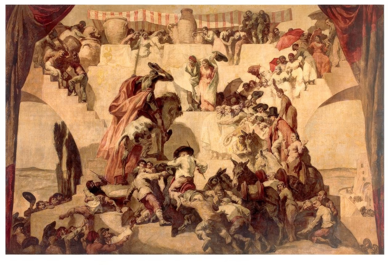 Cervantes, Don Kişot, Die Hochzeit des Camacho / J.M.Sert by Josep Maria Sert