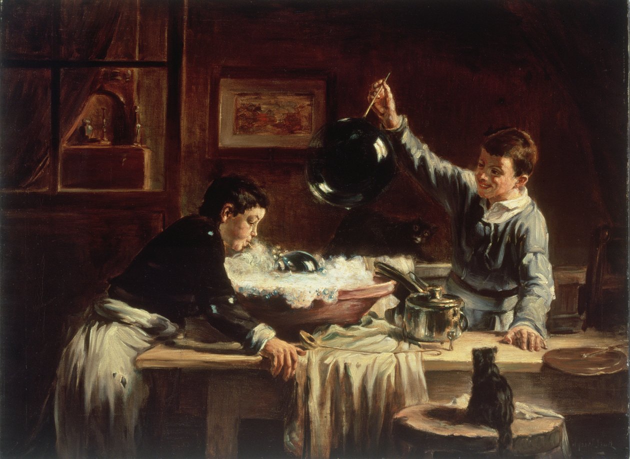 Baloncukları Üfleme, 1899 by Joseph Bail
