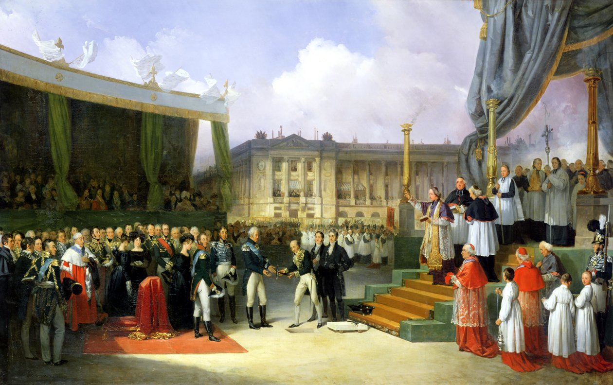 Louis XVI (1754-93) Anıtı Anıtının Charles X (1757-1836) tarafından Place de la Concorde