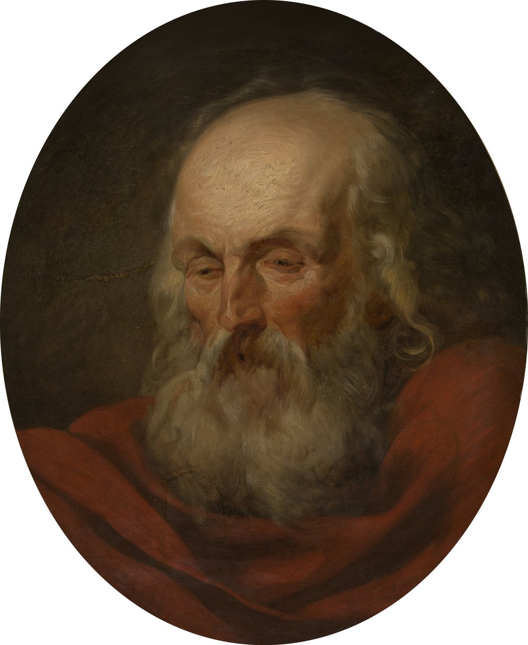 Yaşlı bir adamın başı by Joseph Benoît Suvée