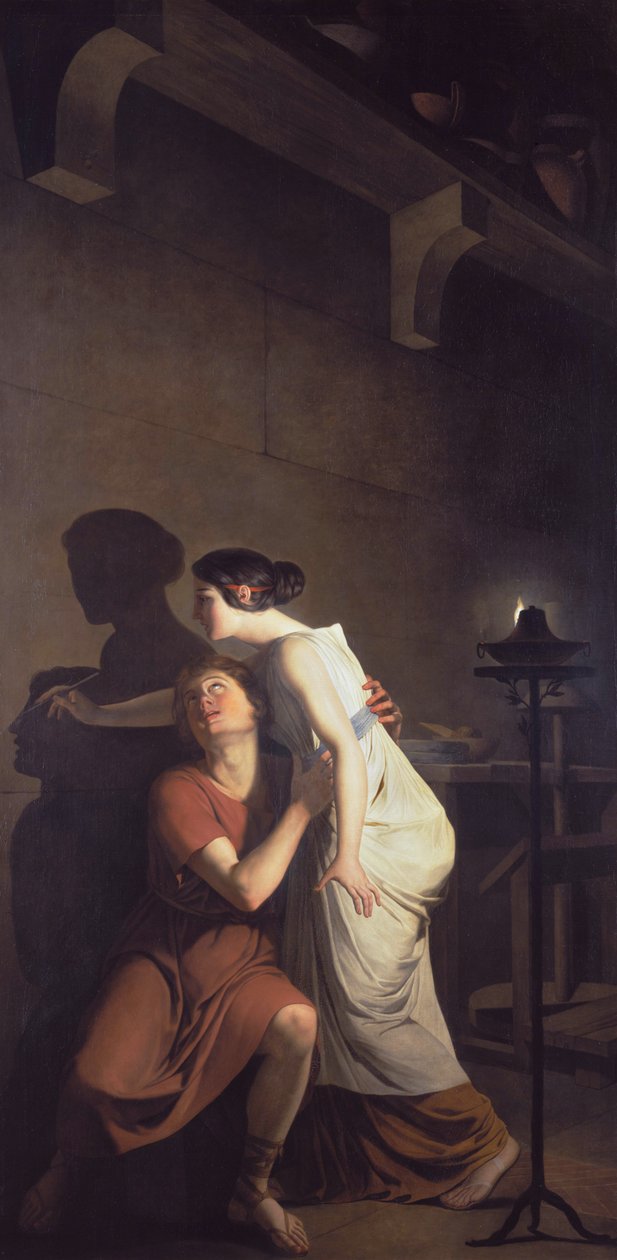 Çizim Sanatının İcadı by Joseph Benoît Suvée