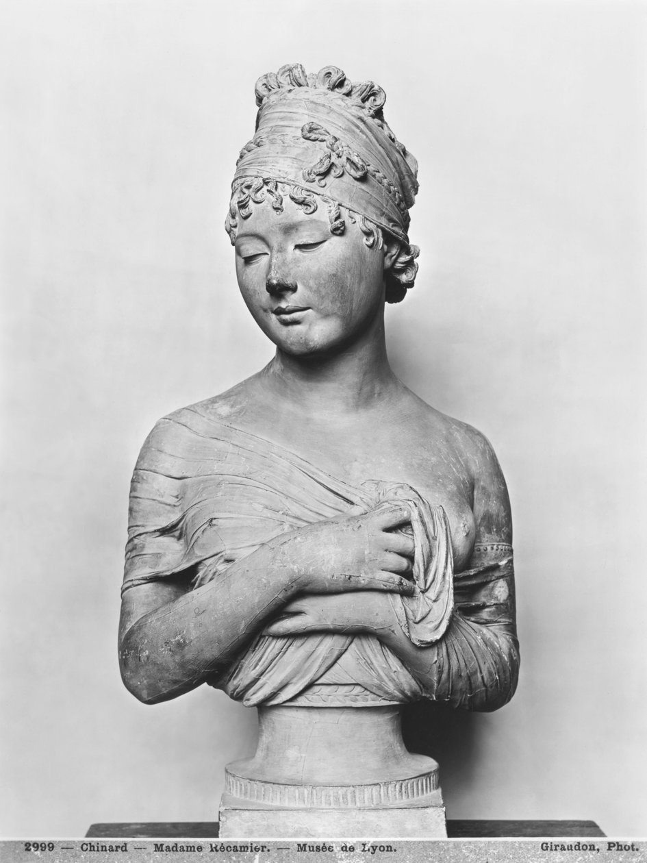 Juliette Recamier (1777-1849) c.1805-06 (marble) (see also 242735)  by Joseph Chinard