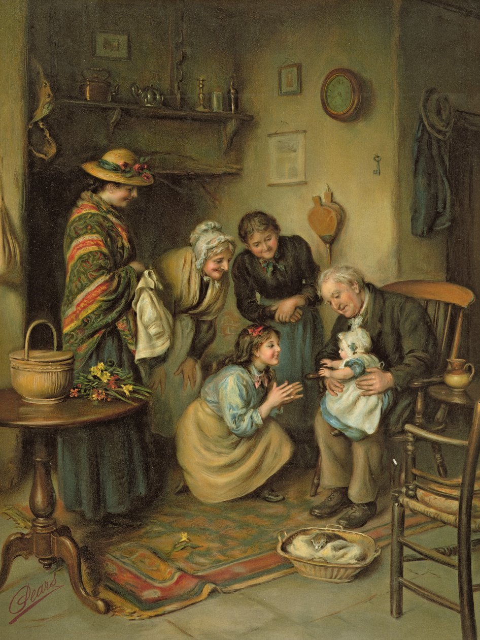 Armut Yıllığından Aile İbadeti, 1911 by Joseph Clark