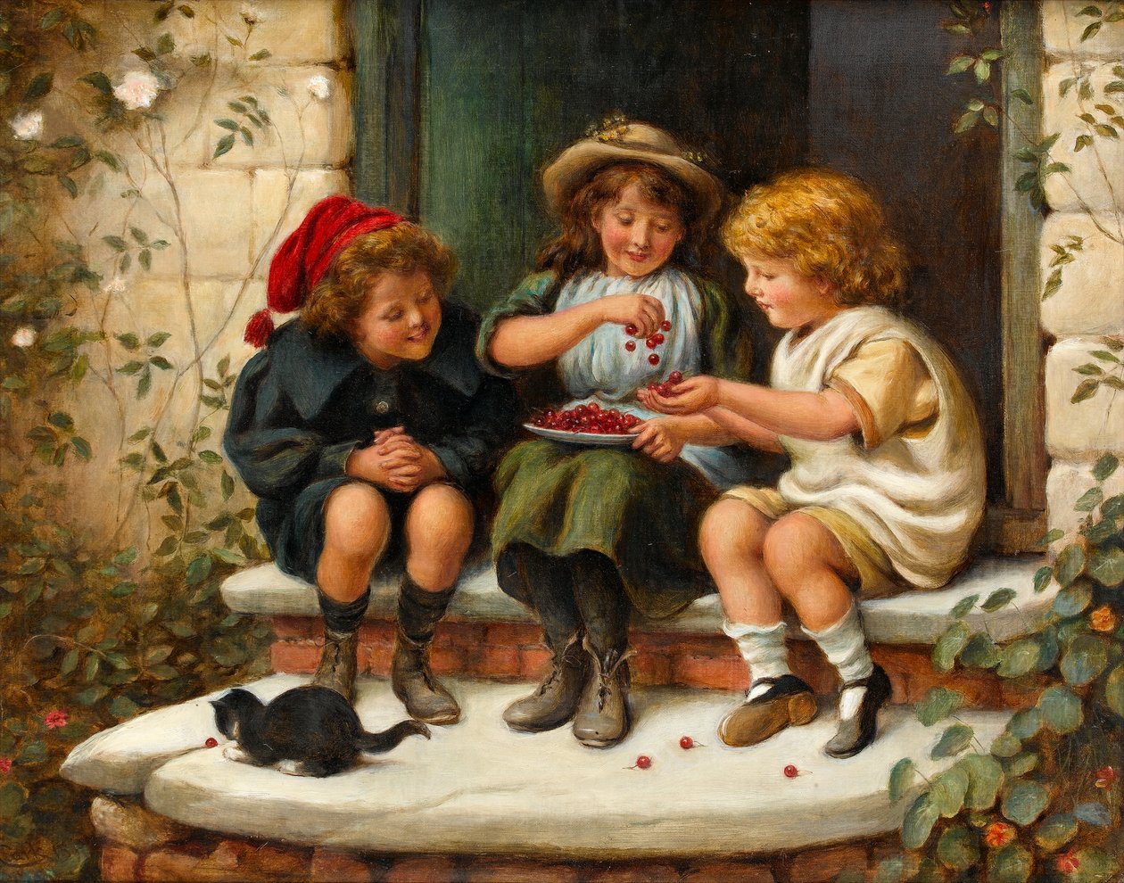 Kirazları Paylaşmak, 1897 by Joseph Clark