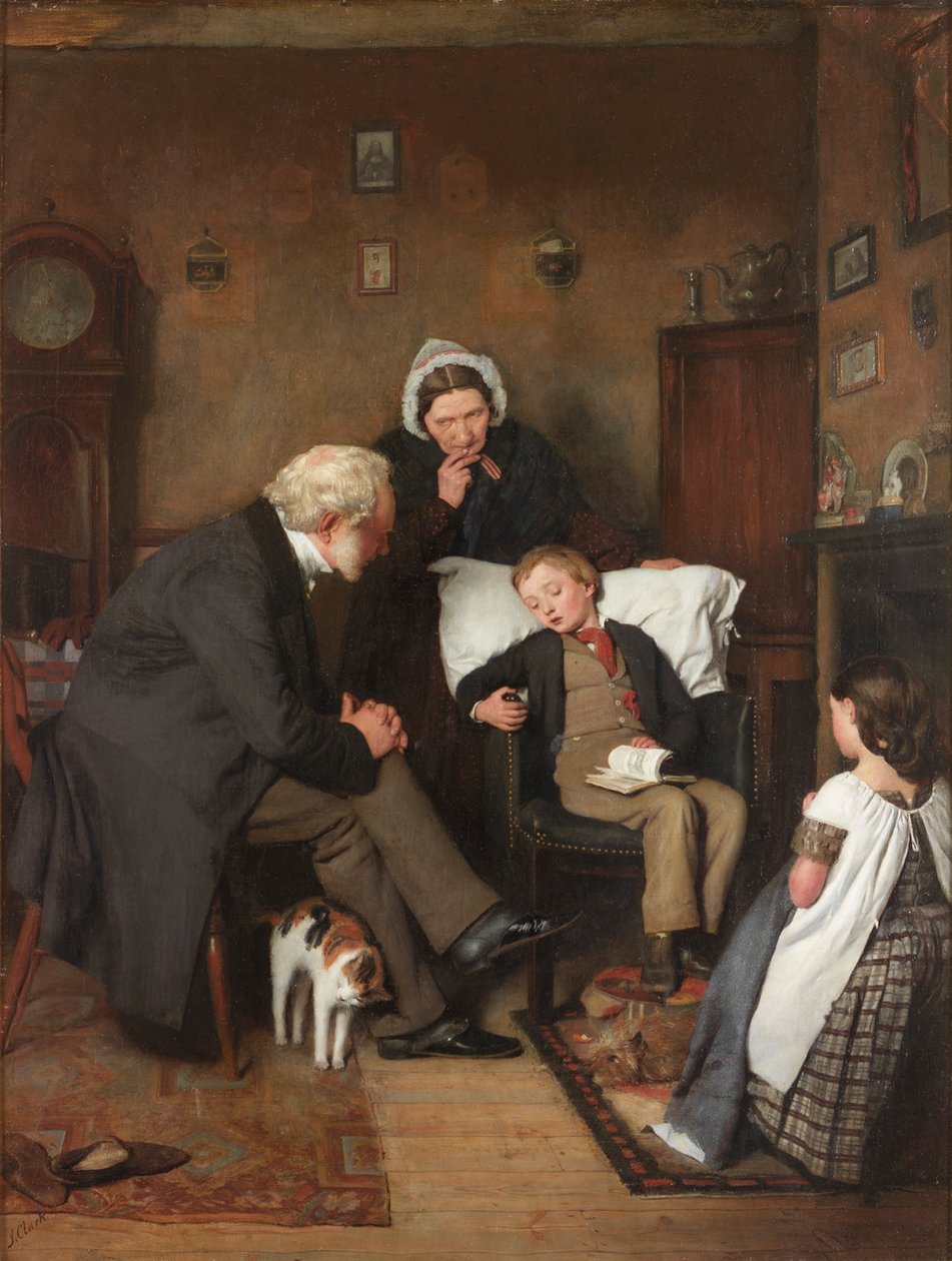 Hasta Çocuk, 1857 dolayları by Joseph Clark