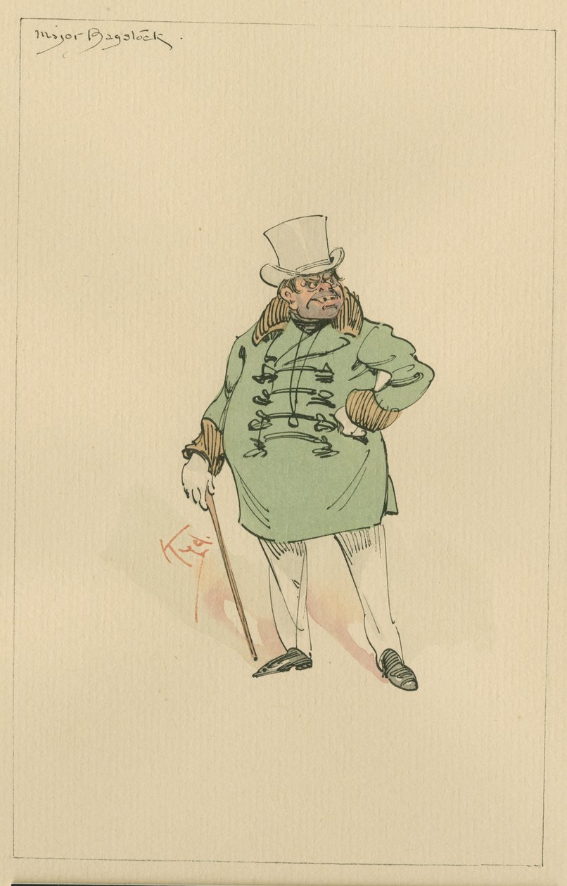 Igikapu kinini, c.1920s (ikaramu und wino hamwe na wc kumpapuro) by Joseph Clayton Clarke