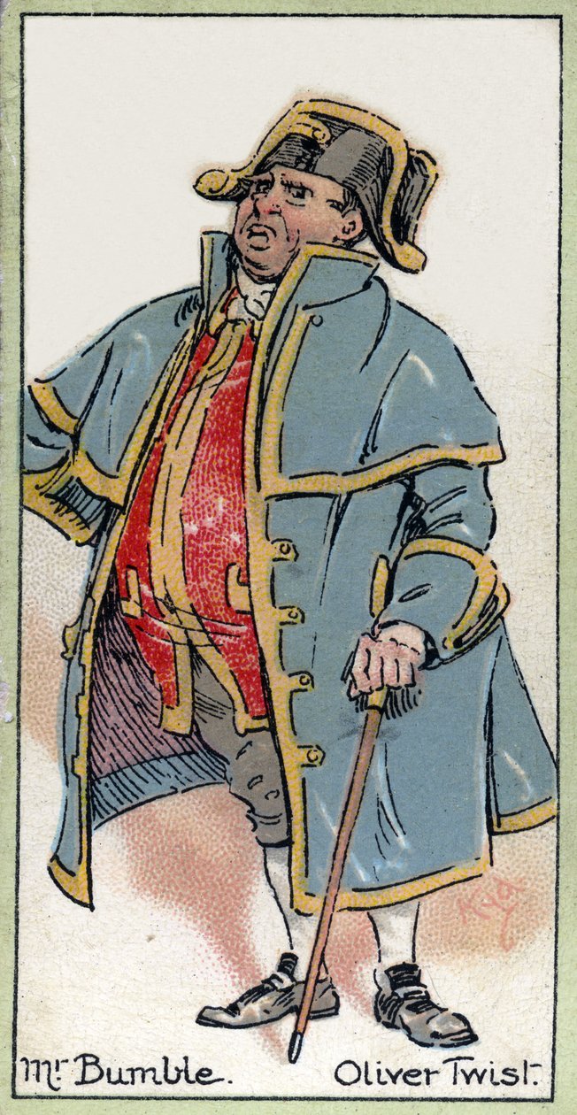 Bay Bumble, 'Oliver Twist'ten, Charles Dickens, 1923 by Joseph Clayton Clarke