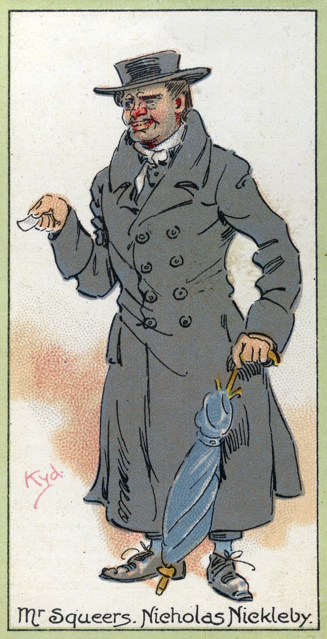 Bay Squeers, 'Nicholas Nickleby'den, 1923 by Joseph Clayton Clarke