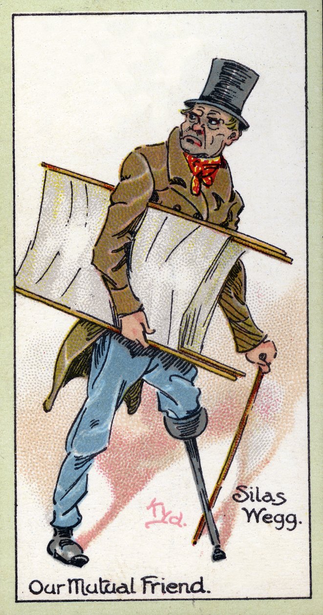 Silas Wegg. 'Ortak Dostumuz'dan, 1923 by Joseph Clayton Clarke