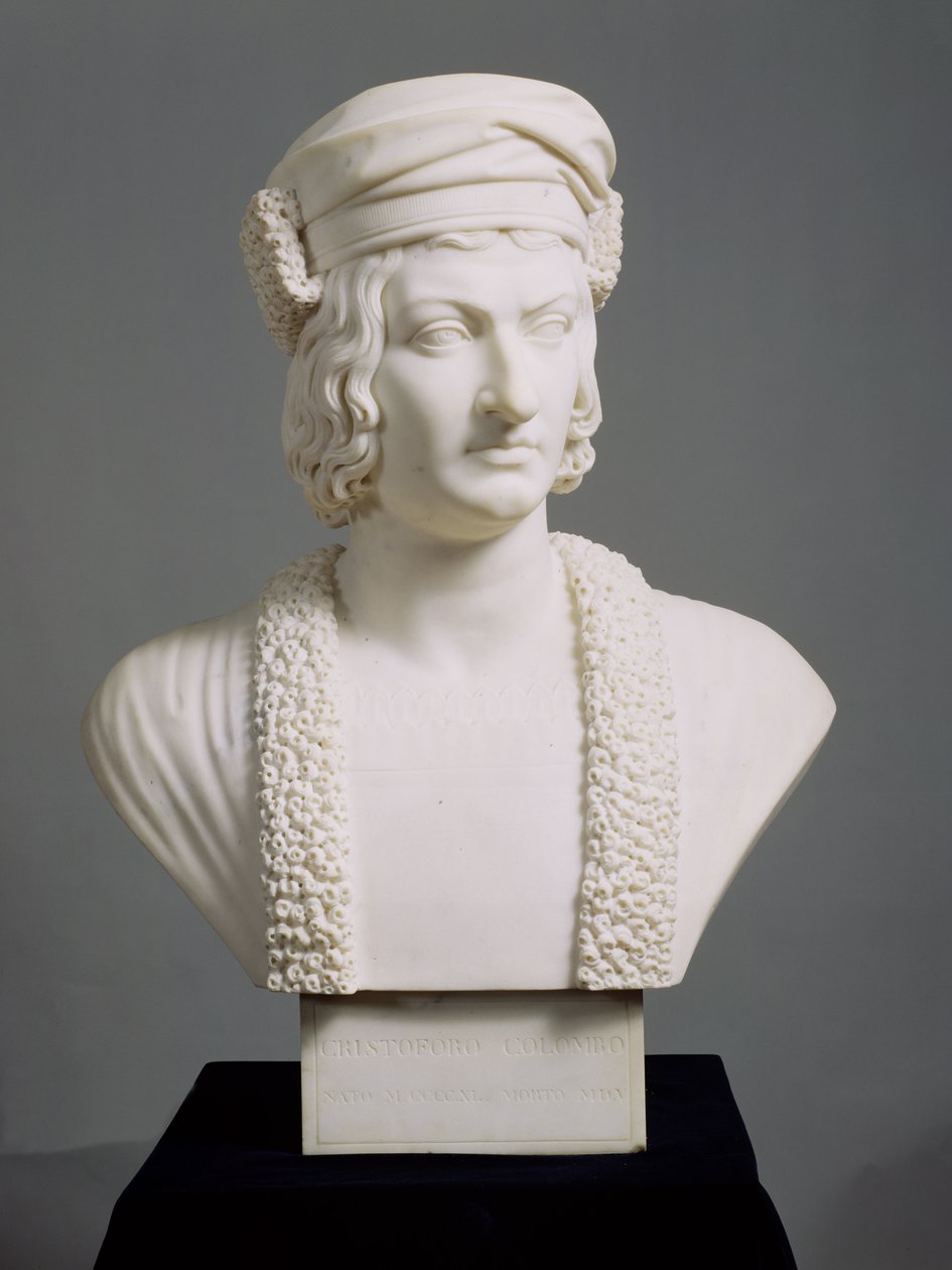 Kristof Kolomb (1446-1506) c.1836-45 (mermer) by Joseph Gott