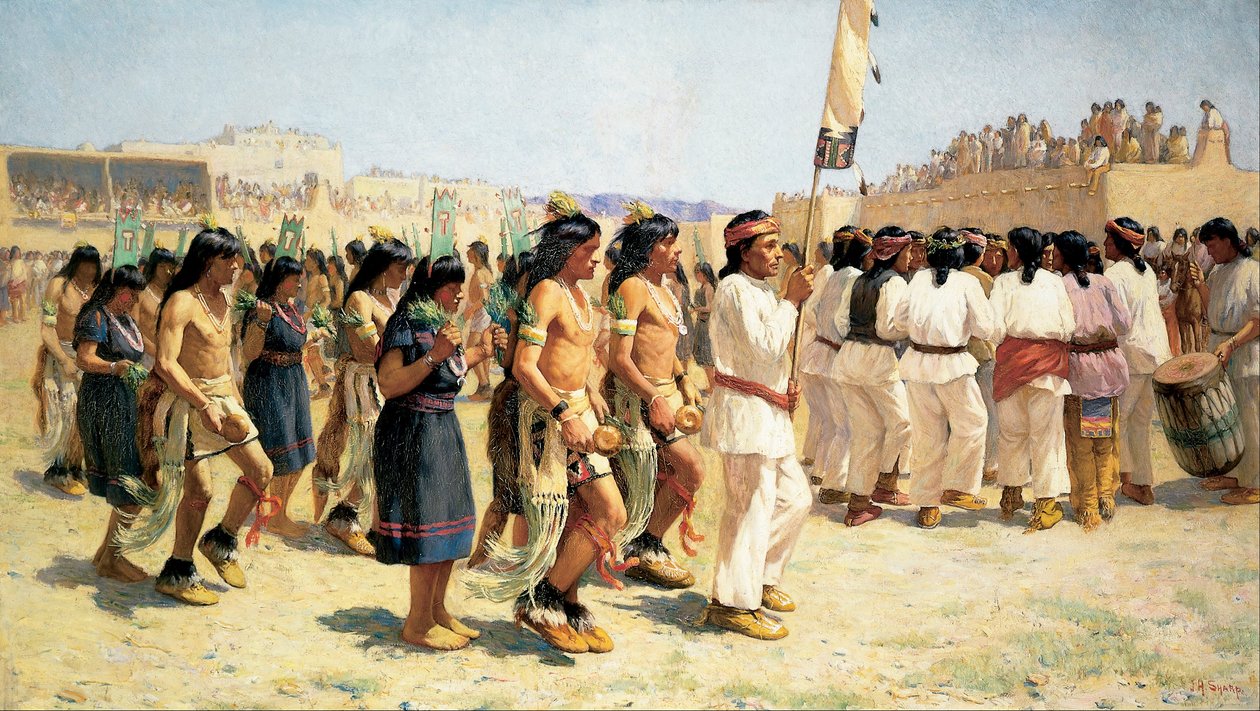 hasat dansı by Joseph Henry Sharp