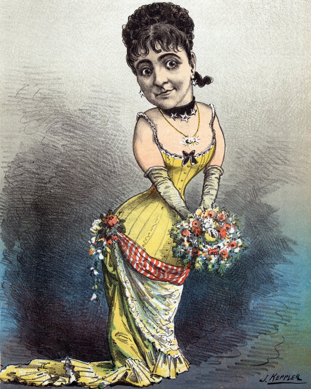 Adelina Patti, sonsuz prima-donna, 1881 by Joseph Keppler