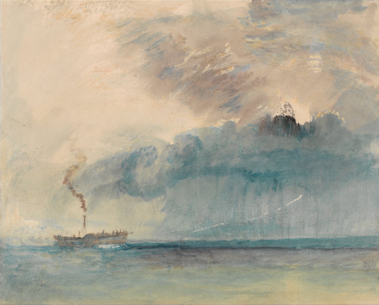Fırtınada Kürekli Vapur by Joseph Mallord William Turner