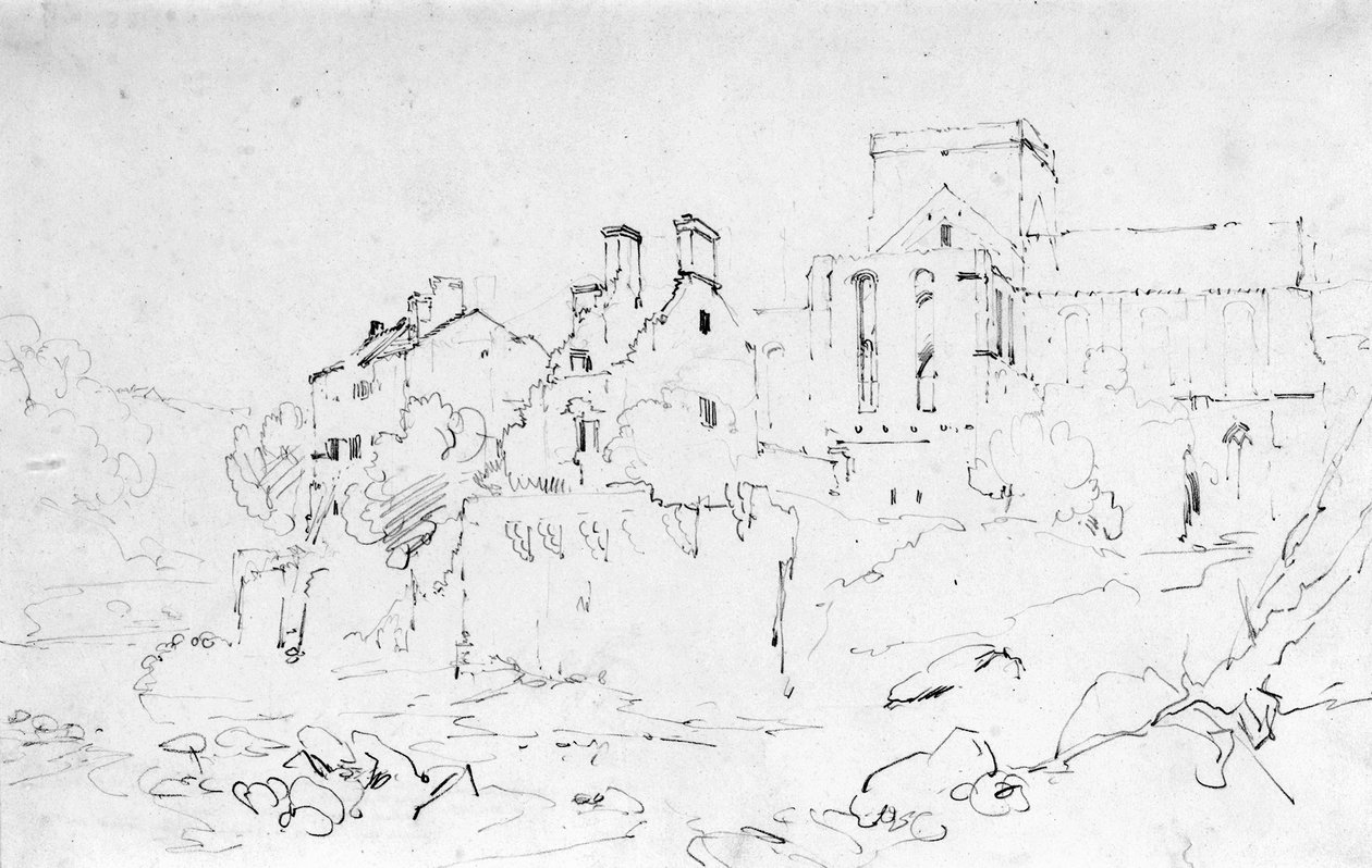 Brinkburn Manastırı, Northumberland by Joseph Mallord William Turner