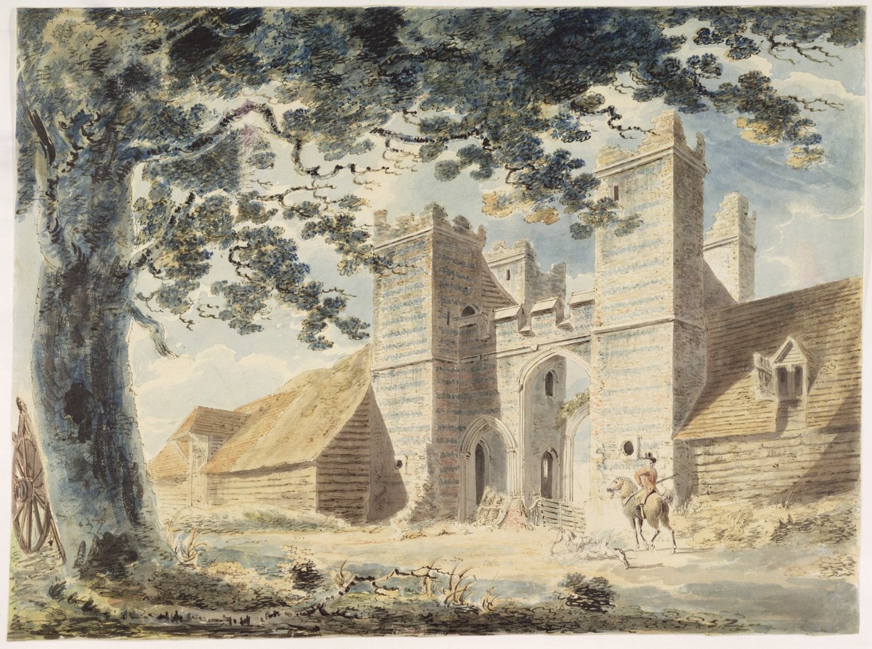 Dent de Lion, Margate, c.1791 (grafit üzeri kalem ve kağıt üzerine mürekkeple wc) by Joseph Mallord William Turner