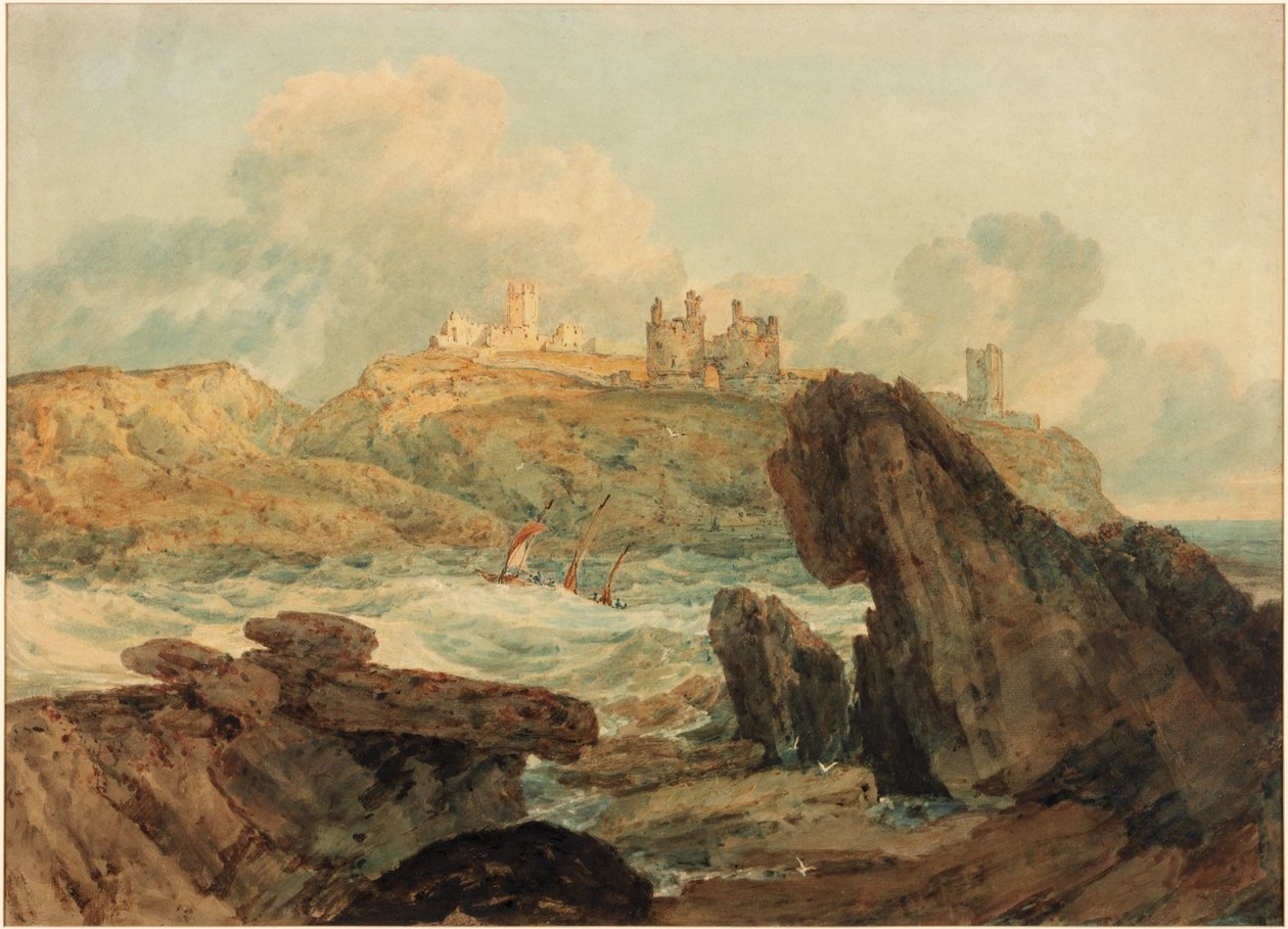 Dunstanburgh Kalesi (gövde rengi) by Joseph Mallord William Turner