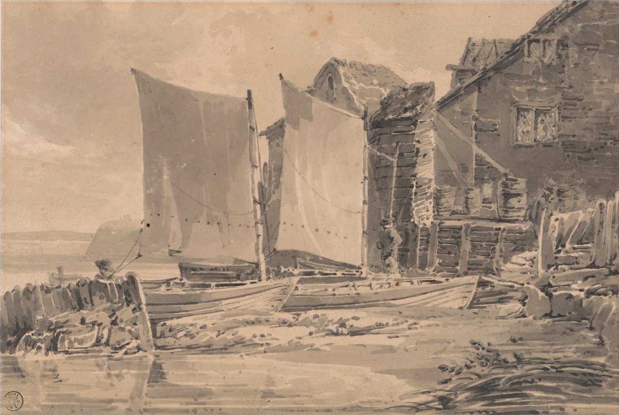 Balıkçılar Kulübesi, Dover by Joseph Mallord William Turner