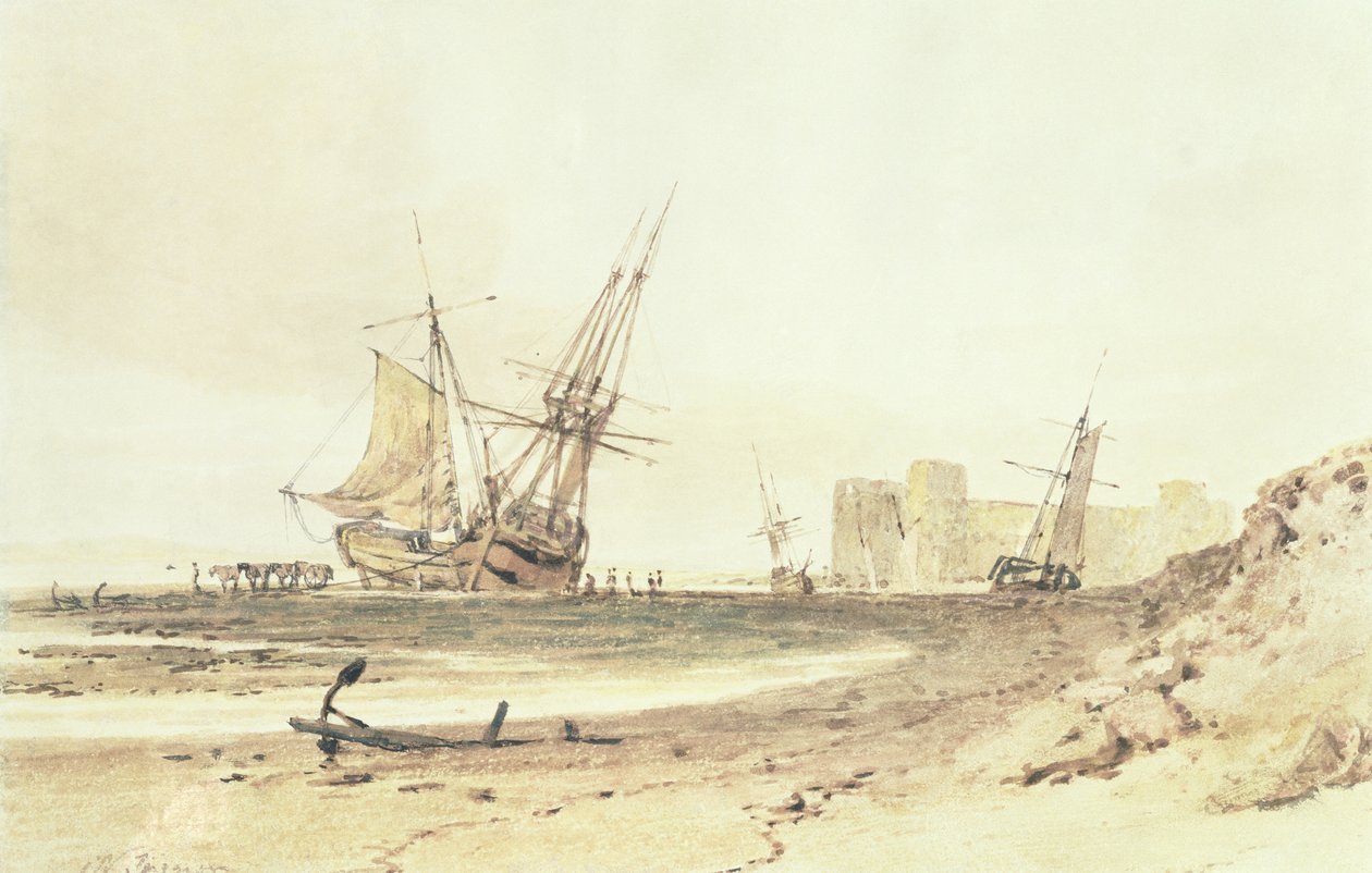 Flint Kalesi, Galler by Joseph Mallord William Turner
