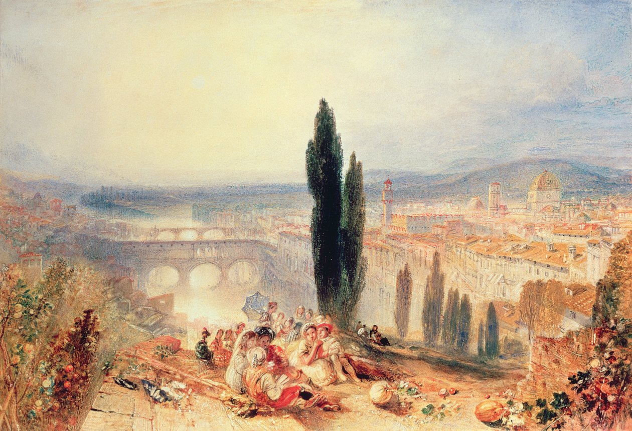 San Miniato yakınından Floransa, 1828 by Joseph Mallord William Turner