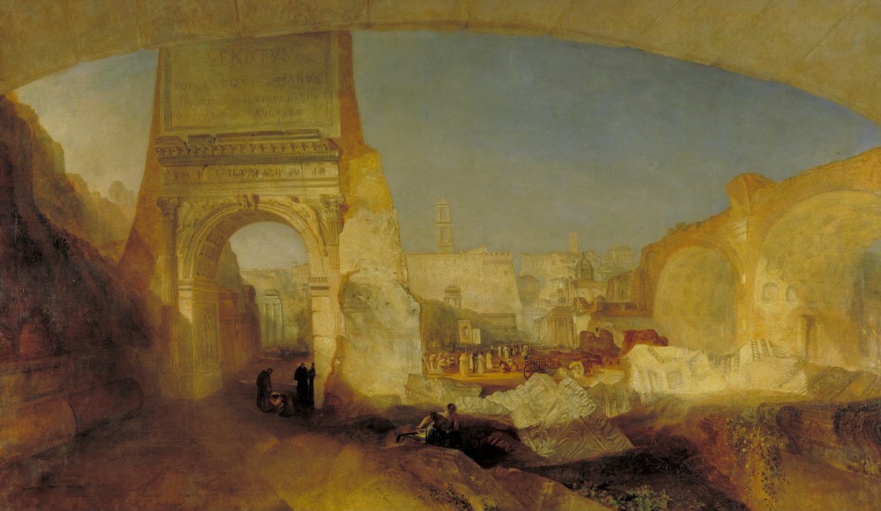 Bay Soanes Müzesi için Roma Forumu by Joseph Mallord William Turner